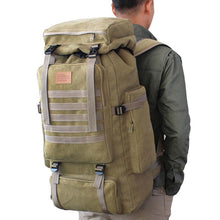 Load image into Gallery viewer, 60L Large Military Bag Canvas Backpack
