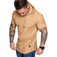 Load image into Gallery viewer, Men&#39;s short-sleeved T-shirt sports casual sweater men&#39;s hoodie
