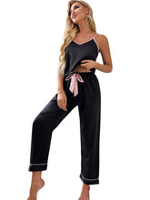 Load image into Gallery viewer, Women&#39;s color contrast sexy V-neck pajama sets
