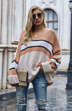 Load image into Gallery viewer, Commuter Striped Pullover Sweater Knitwear
