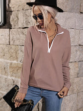 Load image into Gallery viewer, Women’s Super Comfy Knit Zip Sweater
