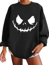 Load image into Gallery viewer, Women&#39;s Halloween casual loose long-sleeved pullover sweatshirt top
