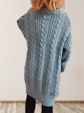 Load image into Gallery viewer, Women&#39;s cable knit relaxed cardigan
