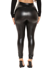 Load image into Gallery viewer, Women’s Pull-on Styling Faux Leather Legging

