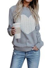 Load image into Gallery viewer, Women&#39;s Knitted Sweater Plus Size Love Knitted Pullover Sweater Women

