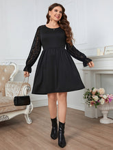 Load image into Gallery viewer, Women&#39;s Solid Color Lace Elegant Plus Size Dress
