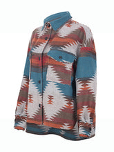 Load image into Gallery viewer, Women&#39;s Wool Lapel Ethnic Aztec Jacket
