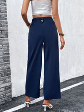 Load image into Gallery viewer, Women&#39;s Solid Color Wide Leg Linen Pants
