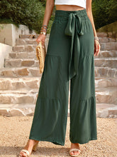 Load image into Gallery viewer, New summer loose casual wide-leg solid color trousers
