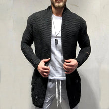 Load image into Gallery viewer, Solid Color Mid-Length Loose Cardigan Knitted Jacket
