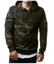 Load image into Gallery viewer, Men&#39;s camouflage pocket long-sleeved hoodie
