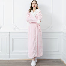 Load image into Gallery viewer, Men and Women Long Thick Warm Flannel Bath Robe Plus Size
