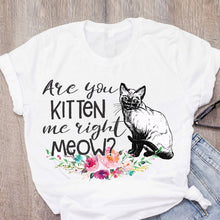 Load image into Gallery viewer, Cat Fashion Printed Designed Tees
