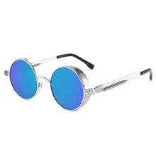 Load image into Gallery viewer, Retro Round Metal Frame Sunglasses UV400 for Men
