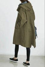 Load image into Gallery viewer, Trench Coats Hooded Long

