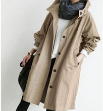 Load image into Gallery viewer, Trench Coats Hooded Long
