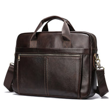 Load image into Gallery viewer, Briefcase Messenger Bag Genuine Leather 14&#39;&#39; Laptop Bag
