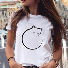 Load image into Gallery viewer, Graphic Cat T-Shirt
