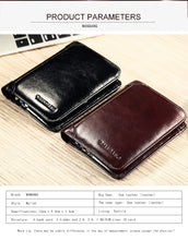 Load image into Gallery viewer, Genuine Leather Short Wallet
