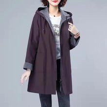 Load image into Gallery viewer, Mid-Length Outerwear Hooded Overcoat Large Size 5XL
