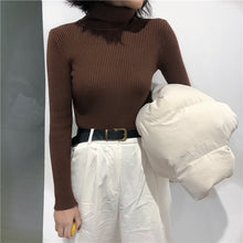 Load image into Gallery viewer, Knitted Ribbed Turtleneck
