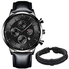 Load image into Gallery viewer, Leather Bracelet Watch Sports Casual Male Luminous Clock
