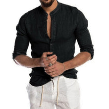 Load image into Gallery viewer, Casual Men&#39;s Loose Shirt Shirt Cotton Linen Shirt
